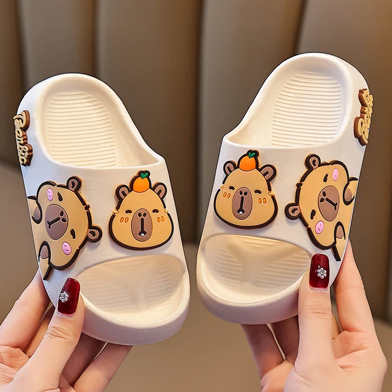 卡皮巴拉儿童拖鞋男童夏季防滑室内洗澡软底女童宝宝家居内凉拖鞋