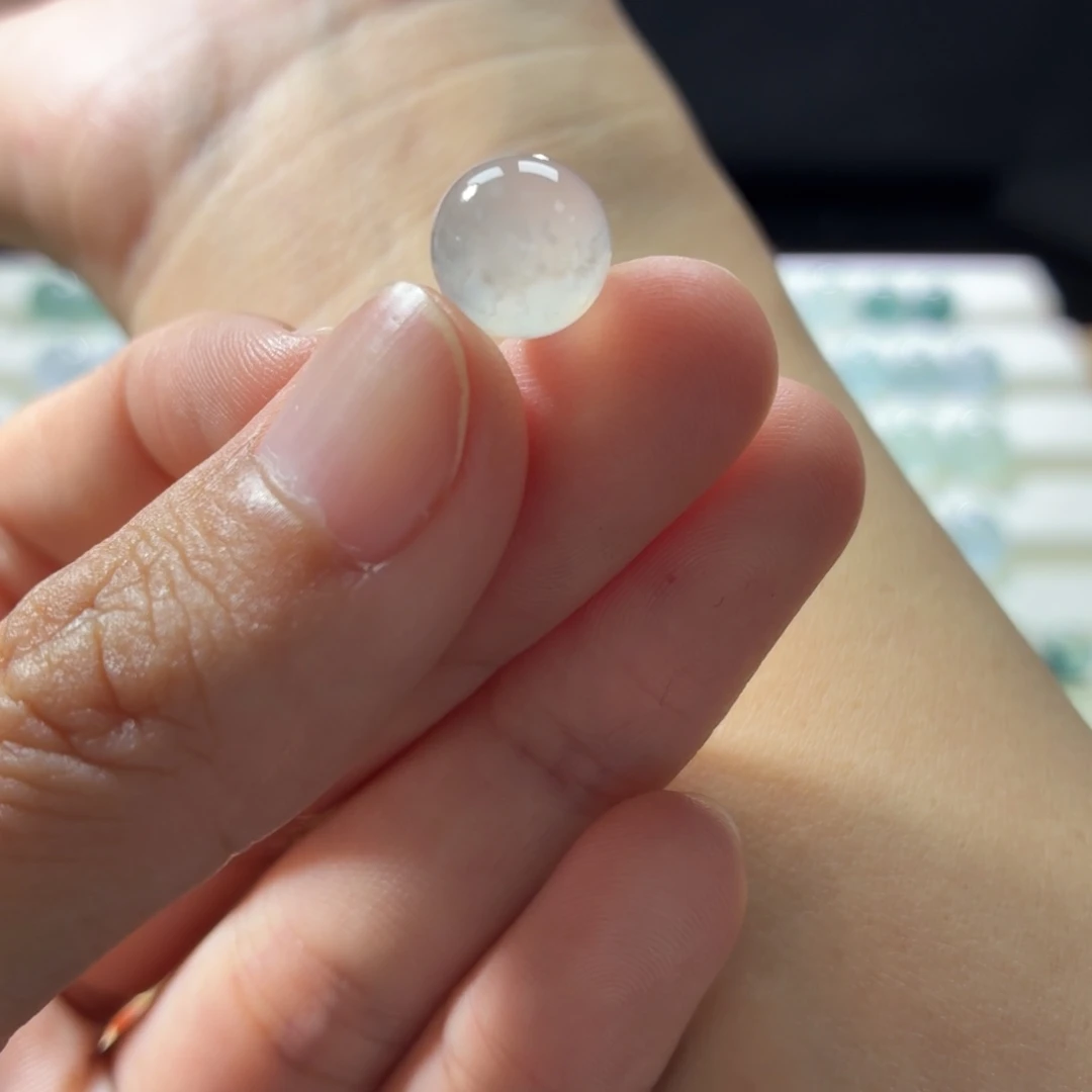 定制翡翠未镶嵌卡9.7冰咖