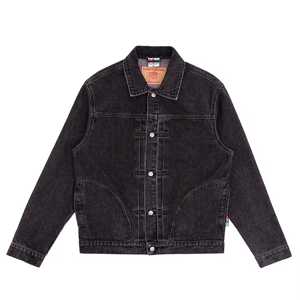 VANDYTHEPINK 24ss 水洗牛仔夹克涂鸦情侣上衣外套