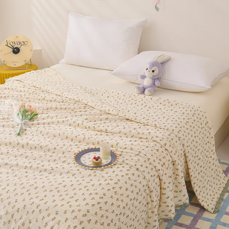 【晴美】小青柠凉感丝夏被-梨园