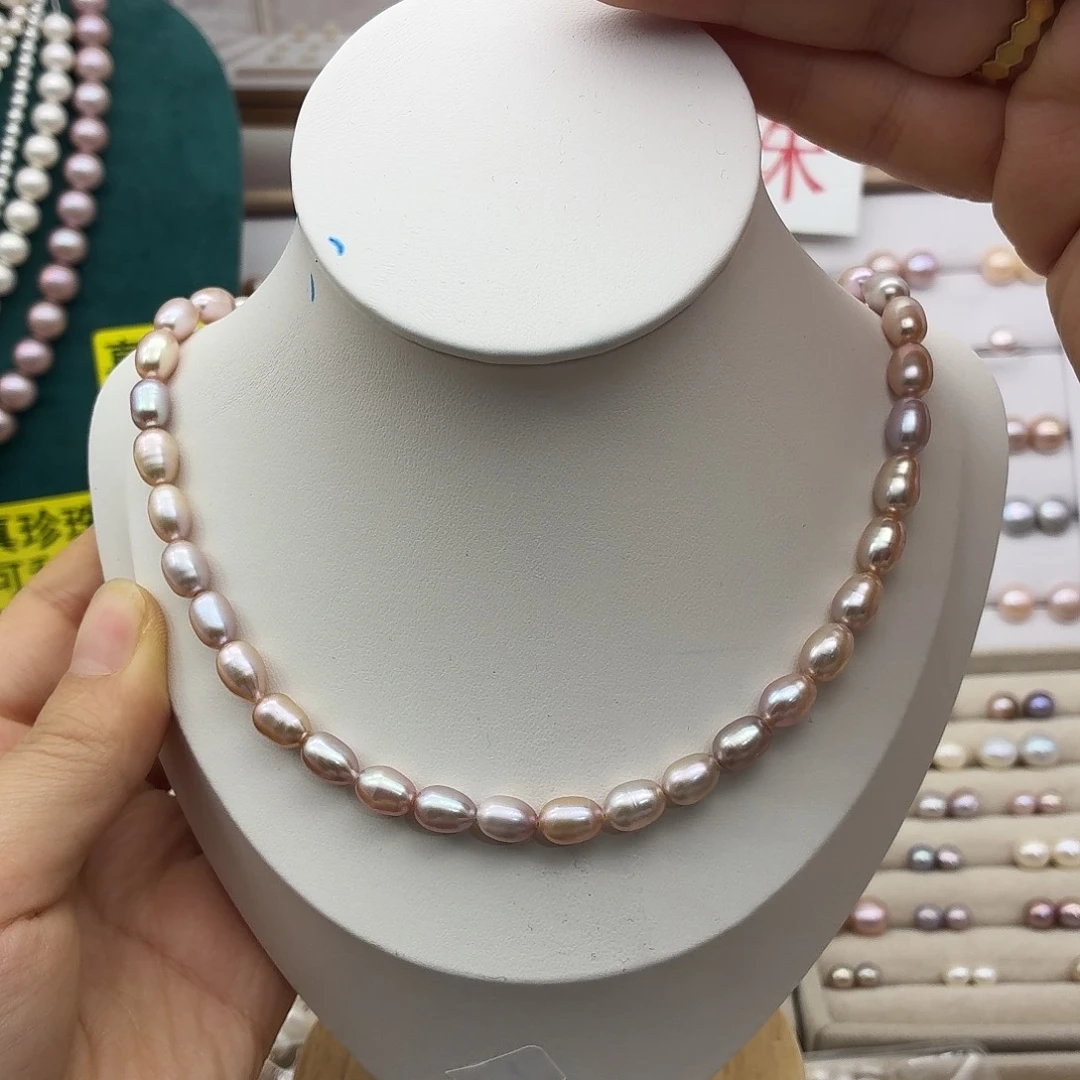 淡水珍珠颈饰银S925镶嵌652