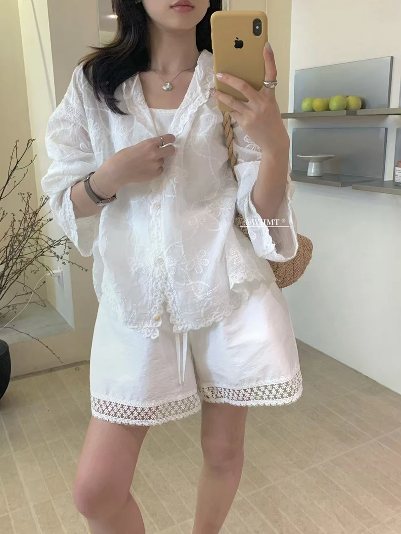 WHMT（2595#新）时尚气质百搭休闲短裤 裤长49 腰围64