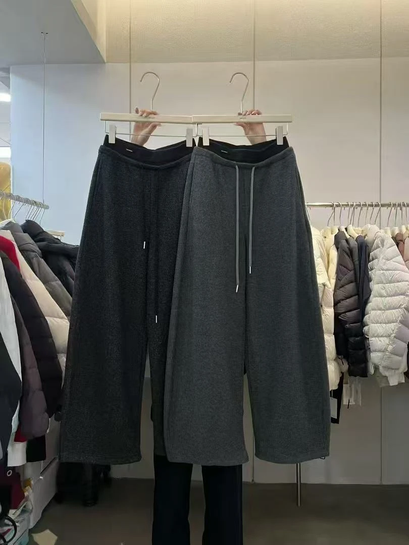 【Mi SHang】冬季新款加绒糯米裤~0296~