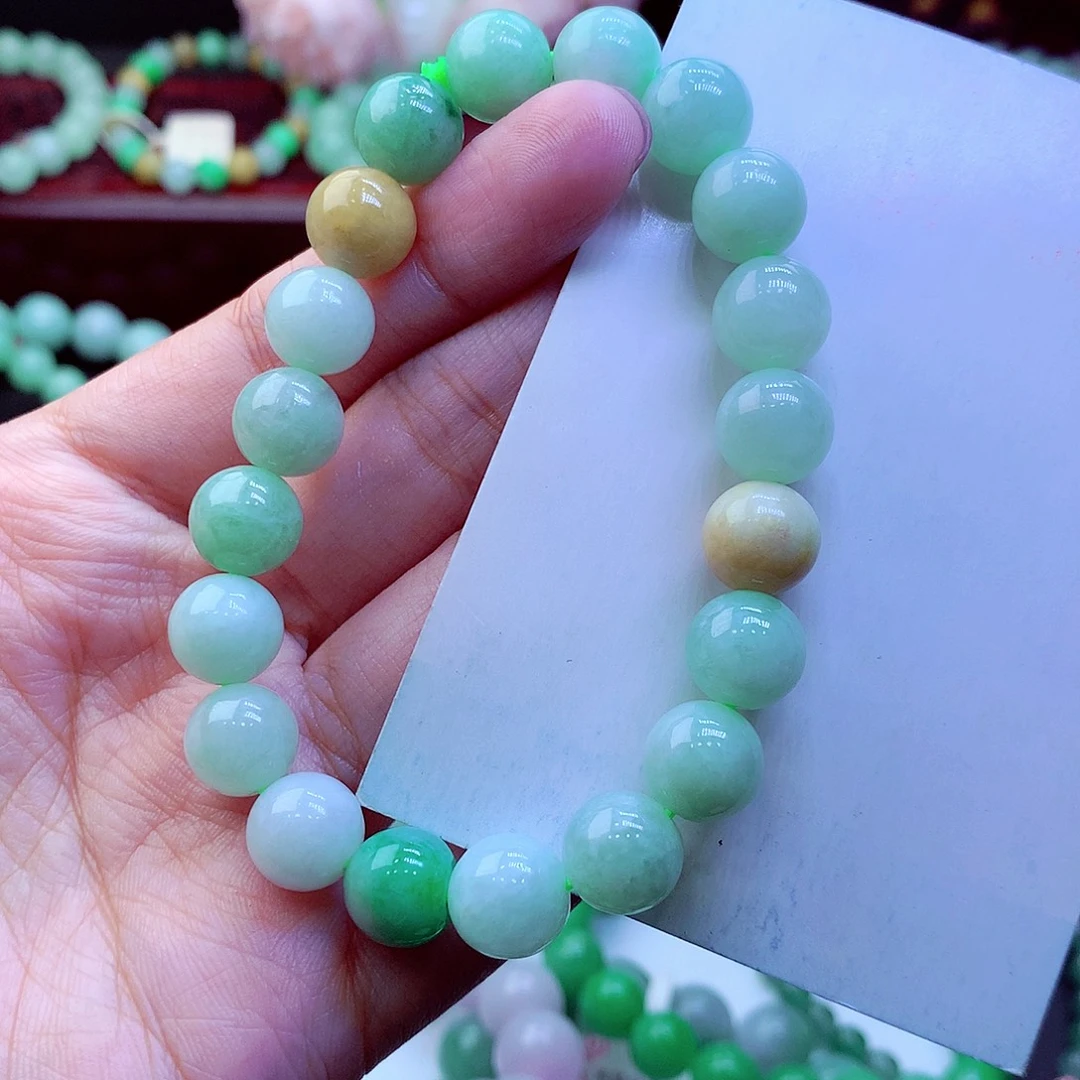 翡翠未镶嵌毛衣链