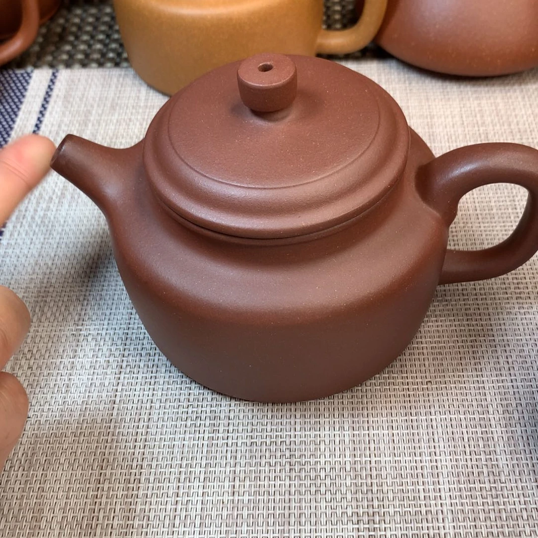 茶壶紫砂有封釉350CC左右