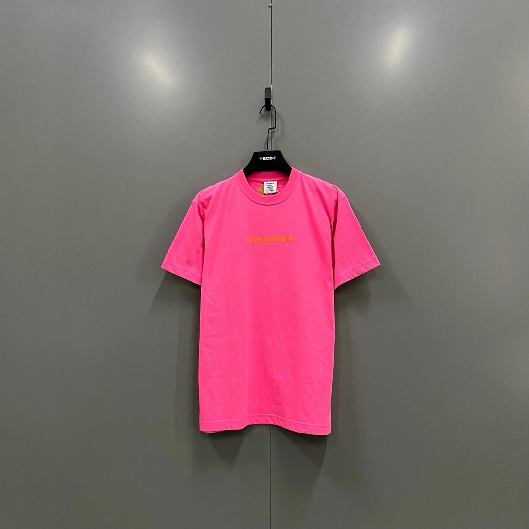 95新 maje （zz8）vetements 粉色正面logo印花短袖 XS码/jc606136