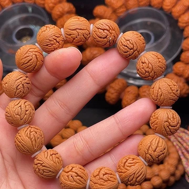 手串桃核精品绣球手串1.5