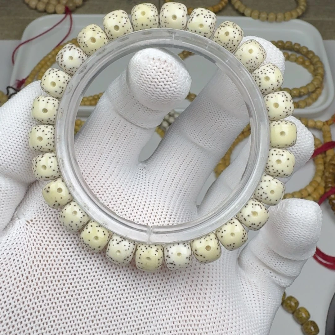 手串星月菩提原脂白月朗星稀9×8