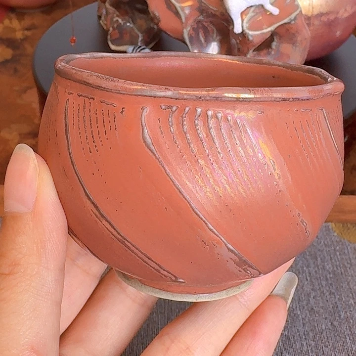 458彩金釉传统工艺主人杯