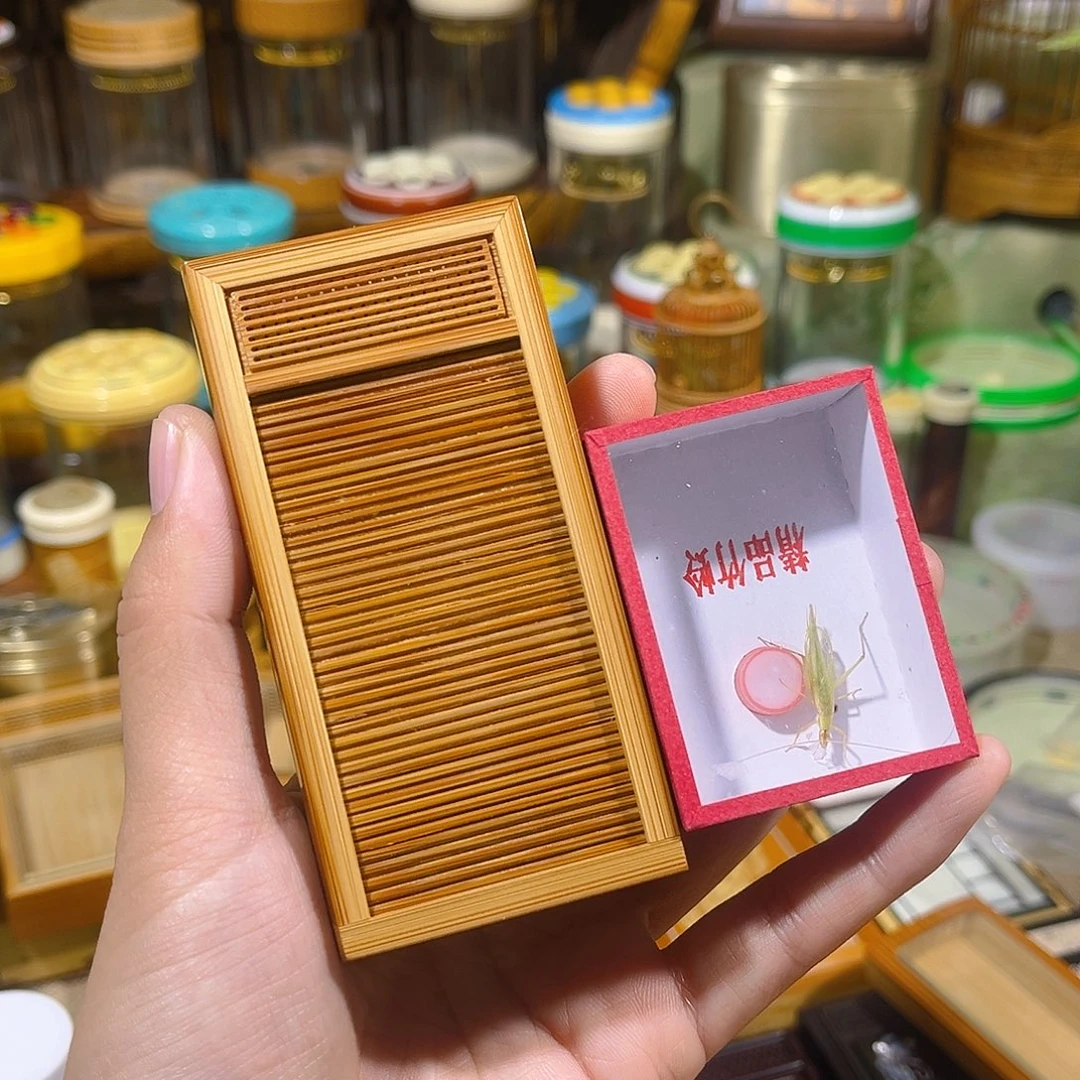 蟋蟀卷帘门竹蛉盒+竹蛉+布套