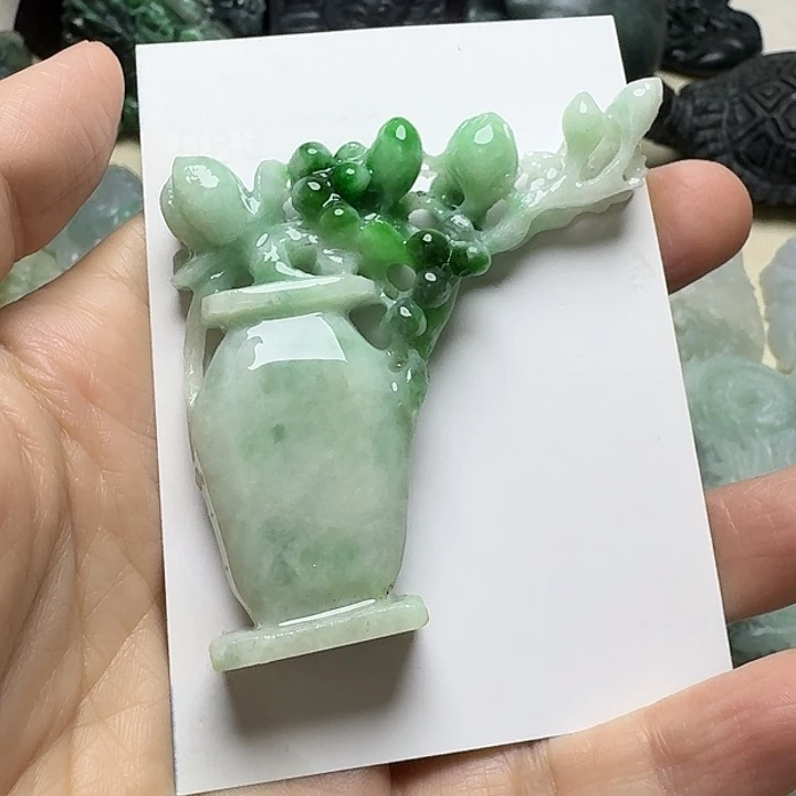 定制翡翠未镶嵌毛货