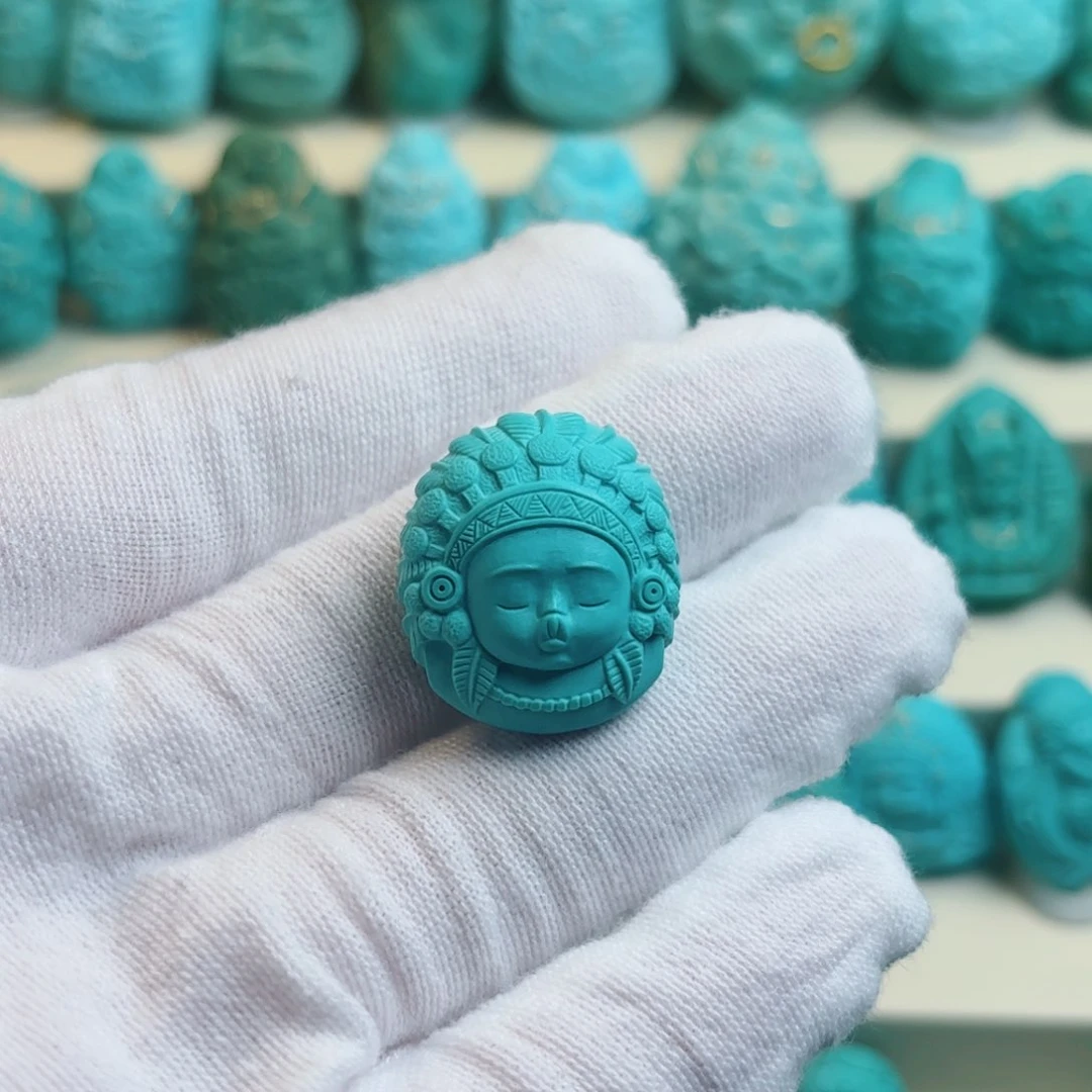 未镶嵌绿松石珠宝奇石