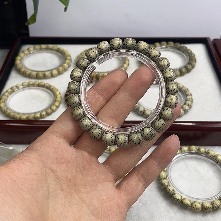 手串星月菩提黄金瞳黑冰原生态单圈一物一图