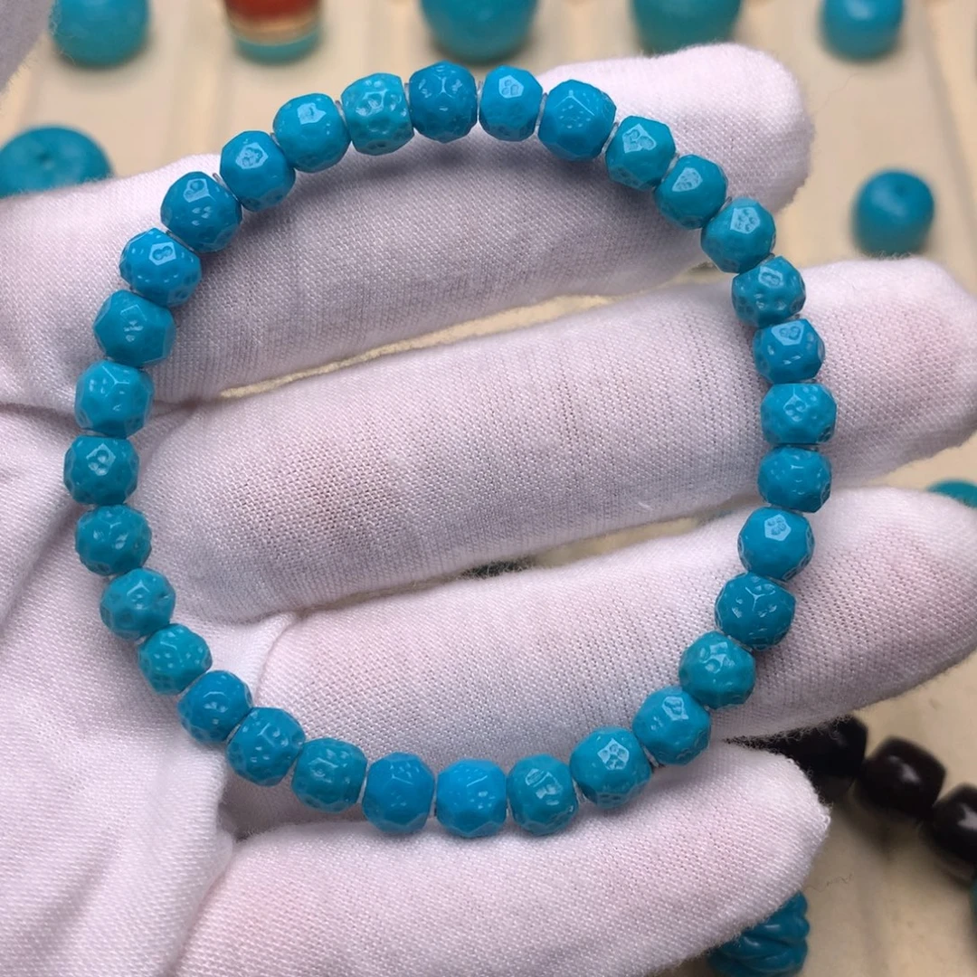 绿松石未镶嵌绿松石手串6