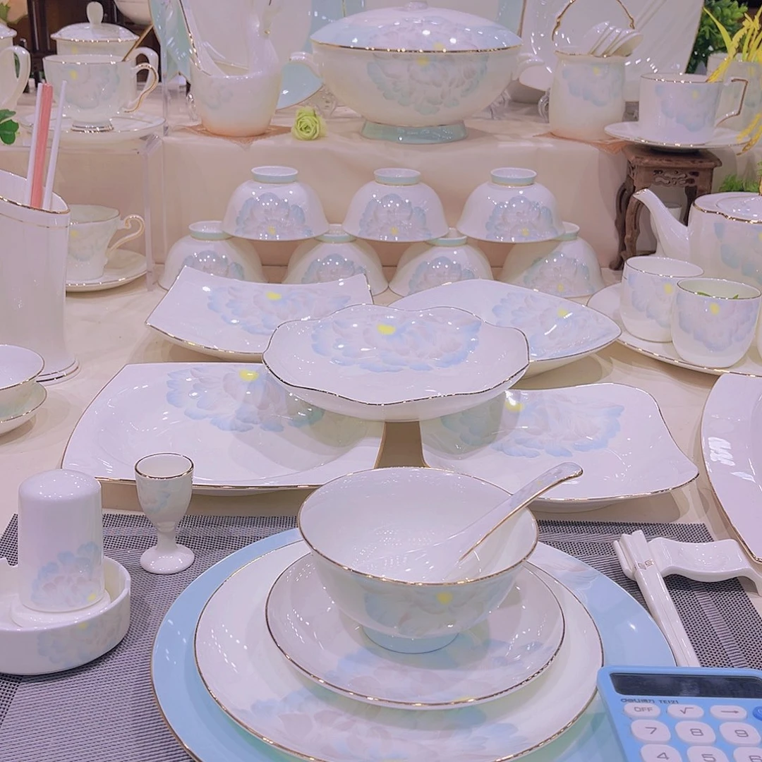 45%以上骨粉骨瓷邂逅餐具套餐