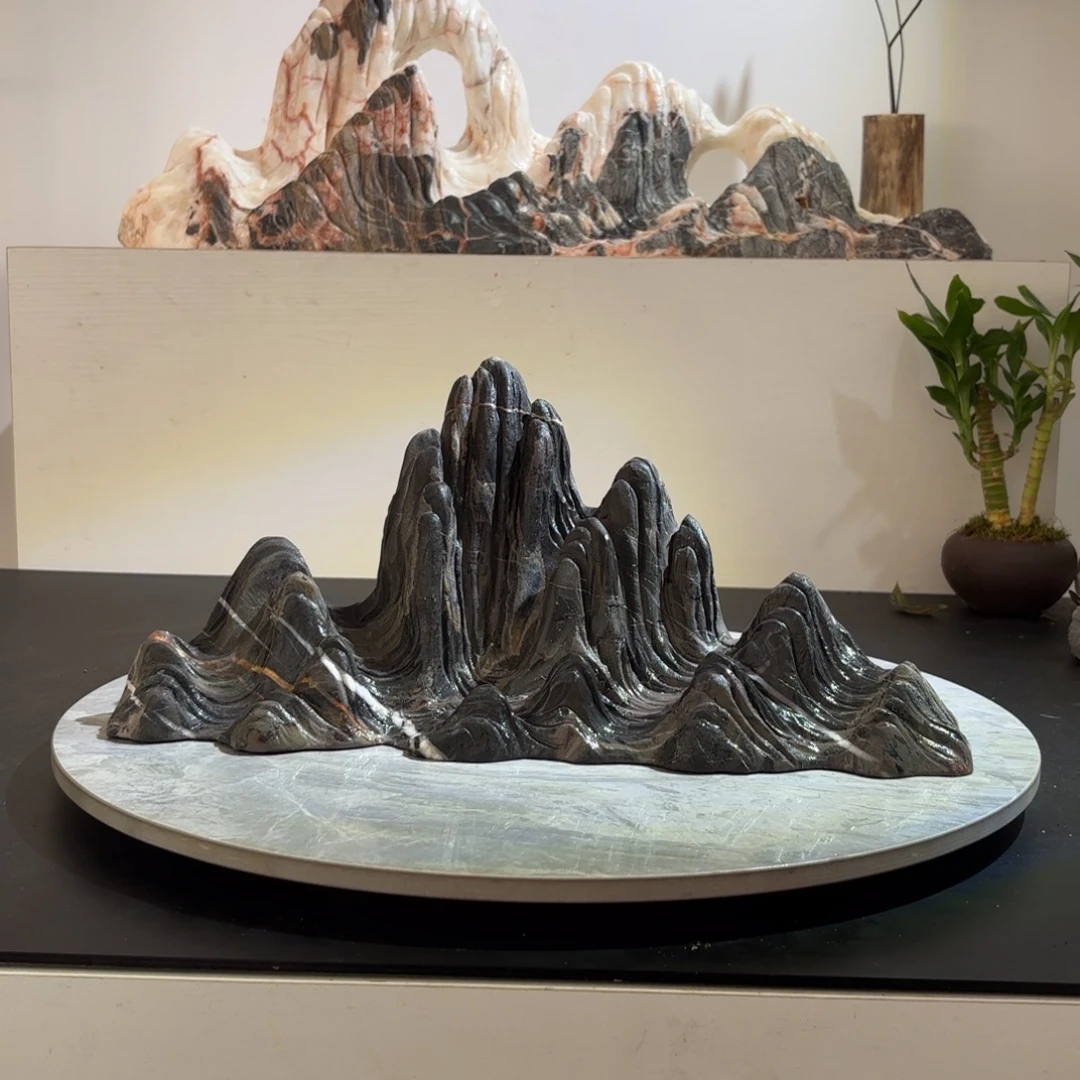 顺***品灵璧山峰石靠山石