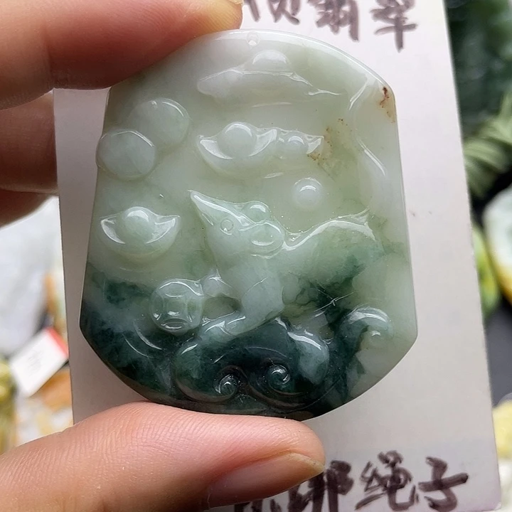 颈饰未镶嵌翡翠天然翡翠