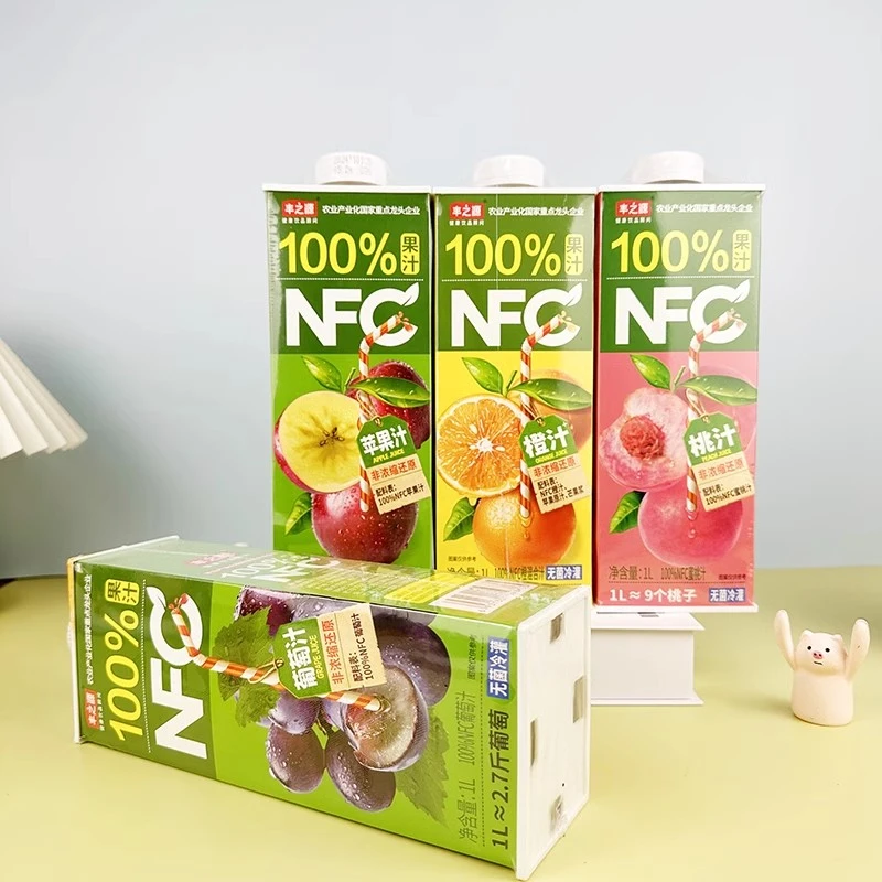 丰之源100%NFC果汁325ml果汁橙汁葡萄汁桃汁饮料儿童饮品休闲零食