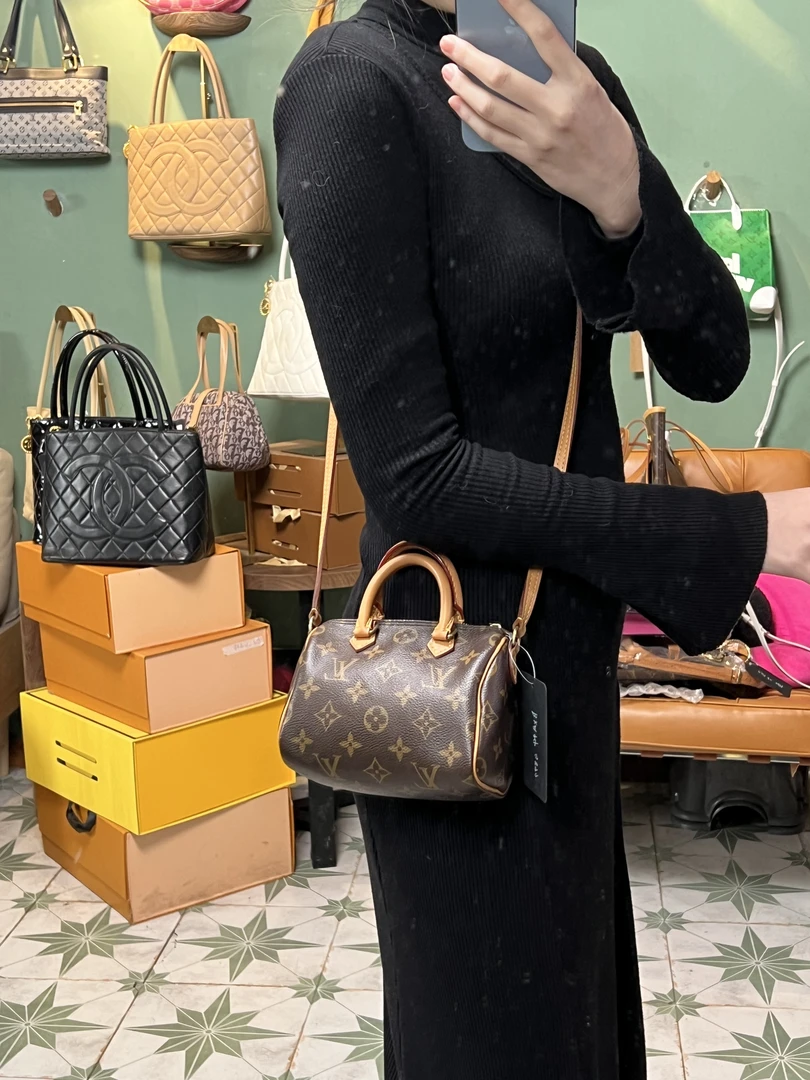 95新 LV BXA44/小NANO女士肩包单肩