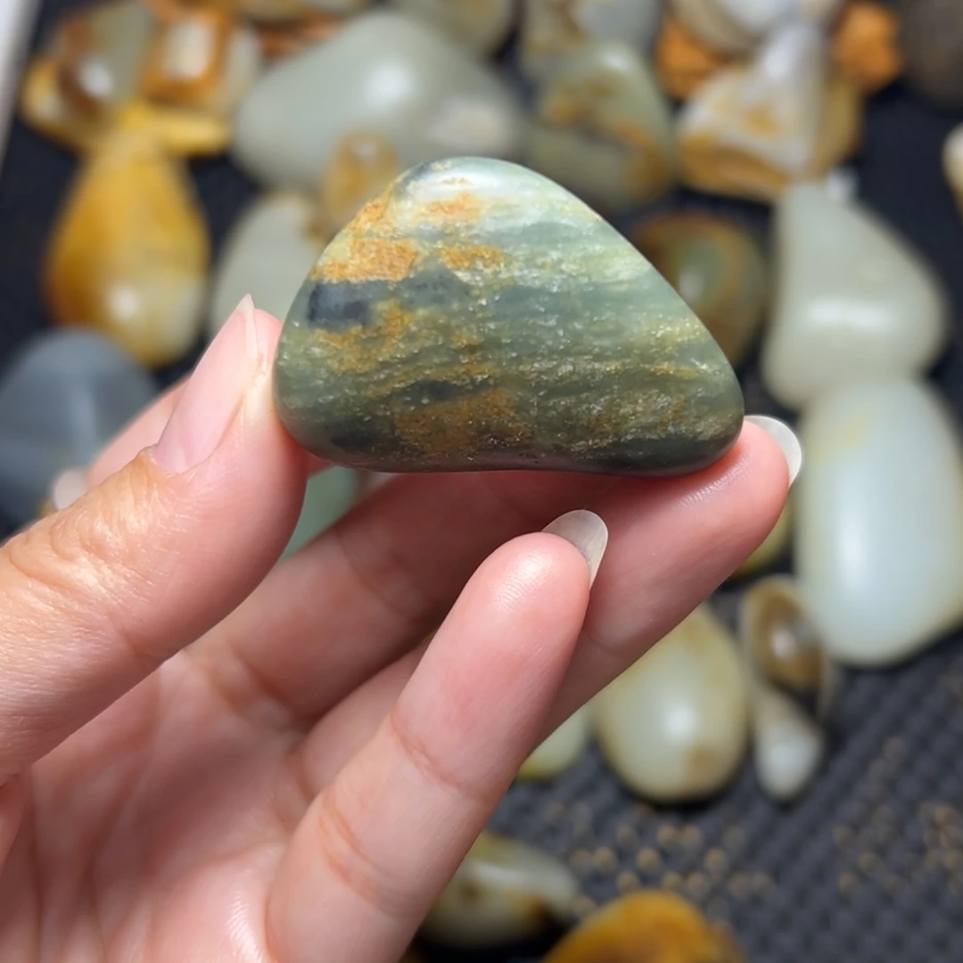 和田玉未镶嵌挂件A56