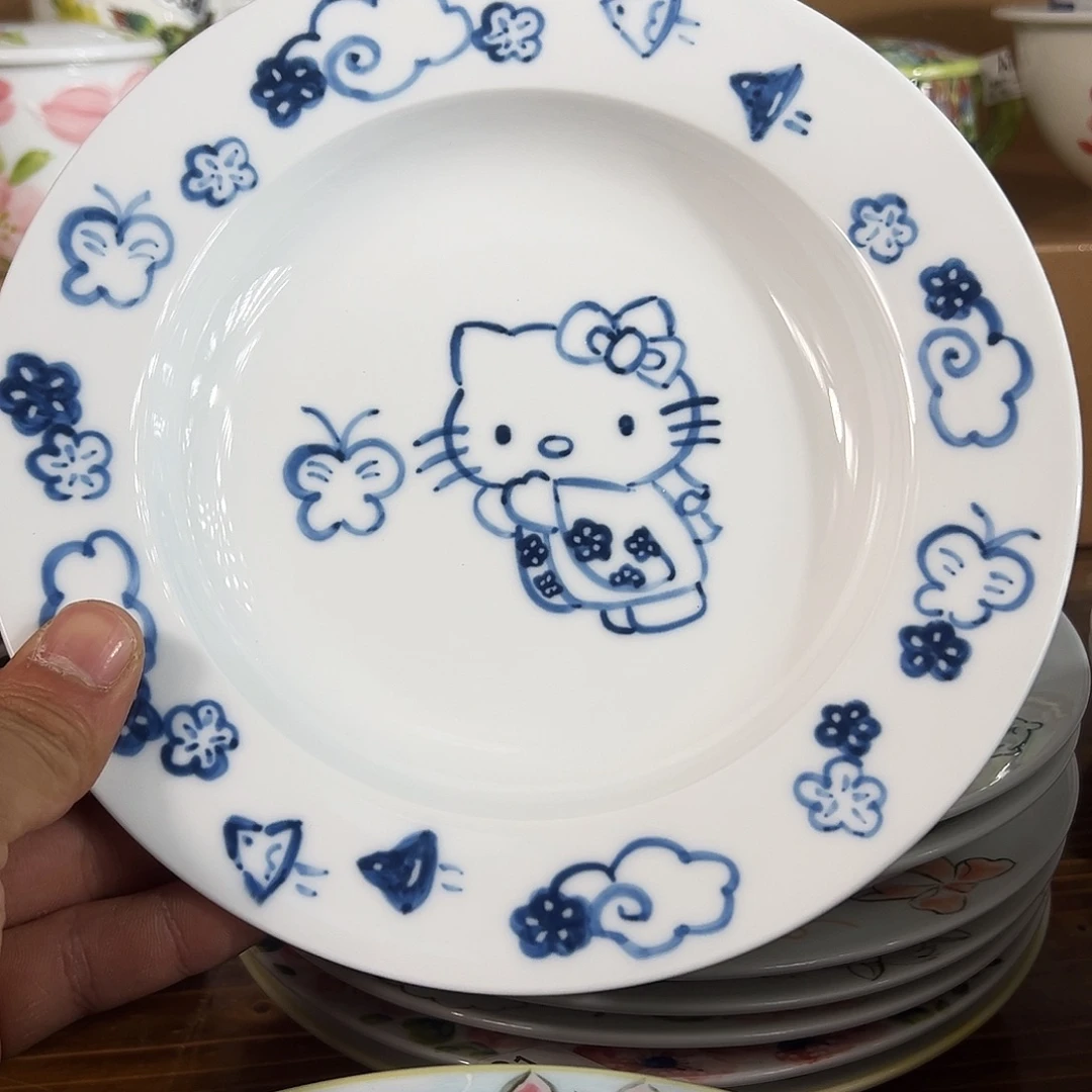 陶瓷景德镇手工手绘陶瓷8寸盘