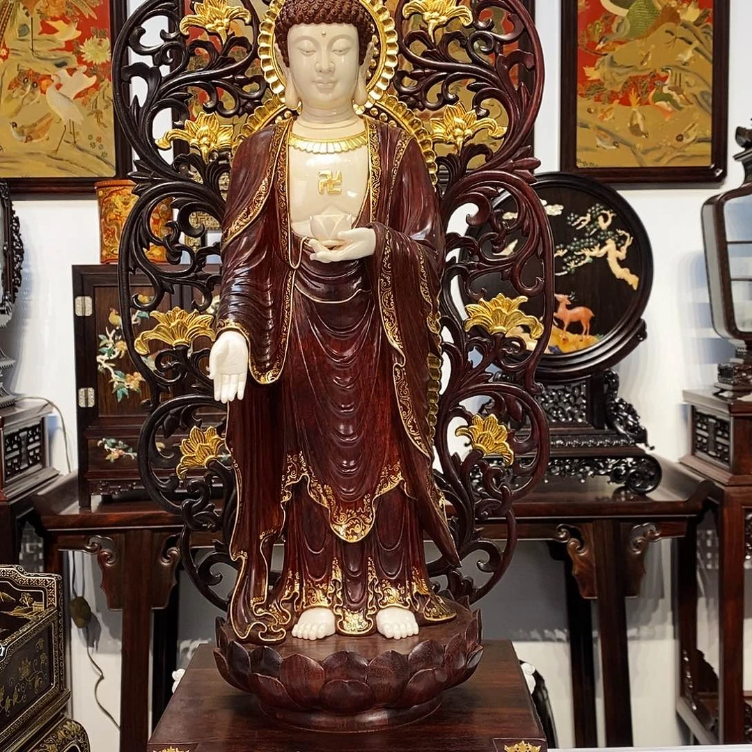 紫檀木类成套家具逍****！小叶紫檀佛