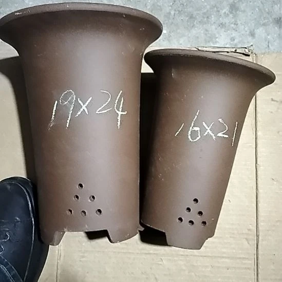 紫砂兰花盆两个紫砂