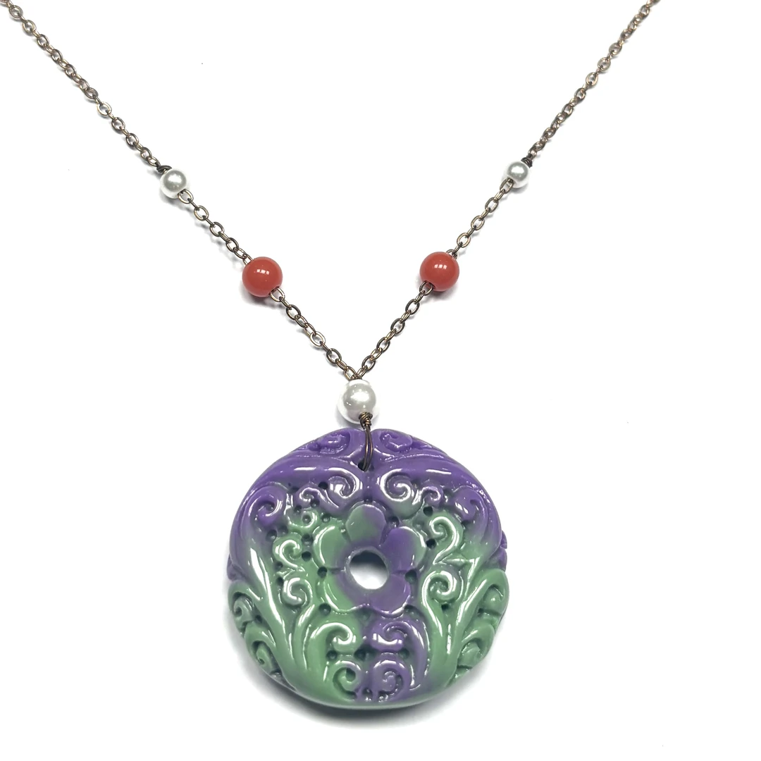 Ff685 现代简约时尚项链 尺寸 38x9mm