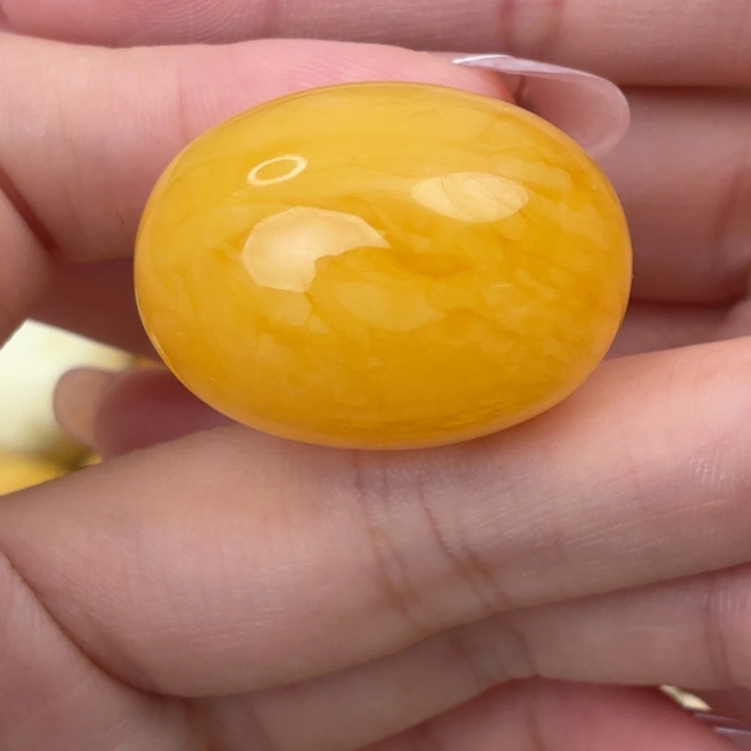 蜜蜡未镶嵌裸石枣珠