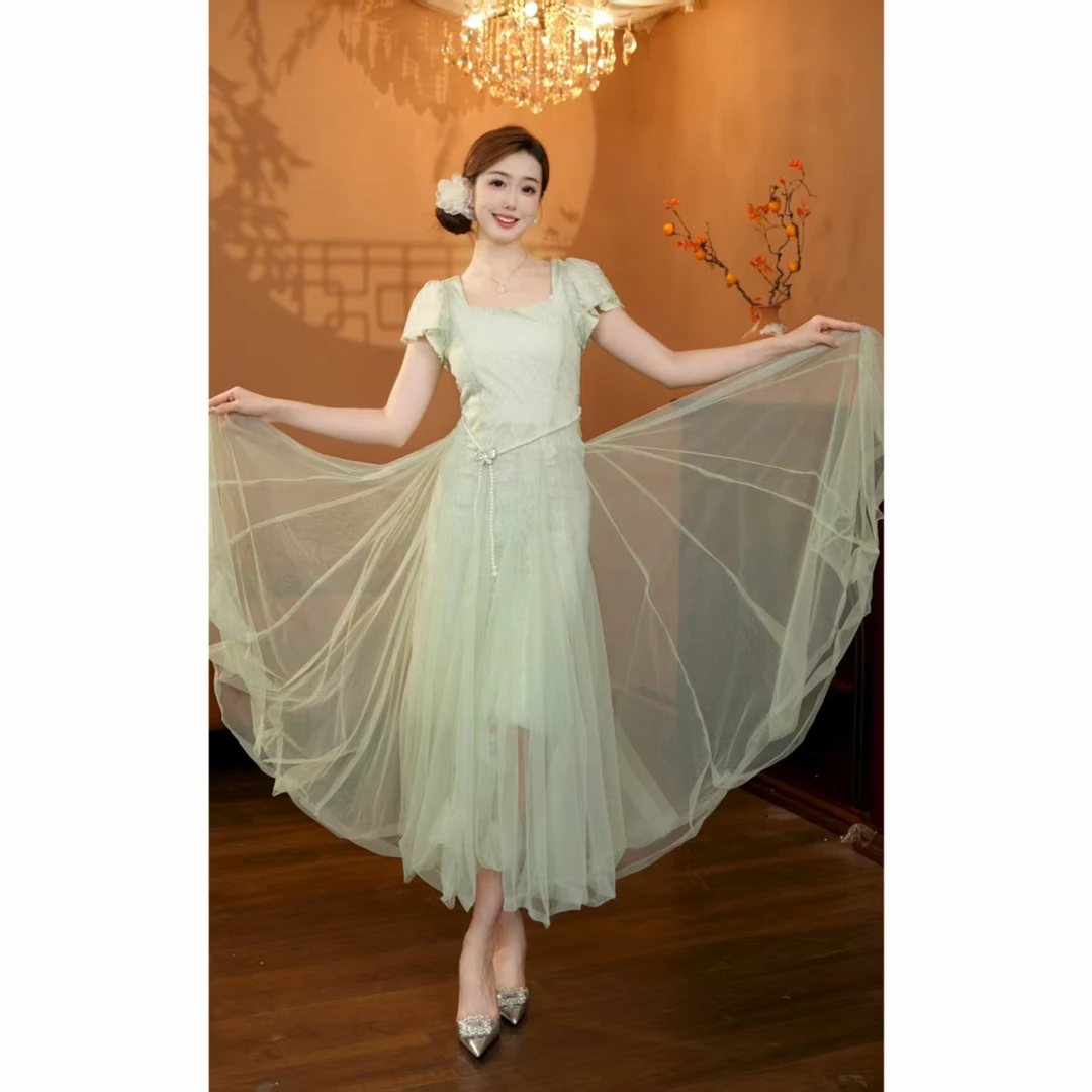 清清定制-1388（森系精灵）连衣裙P258