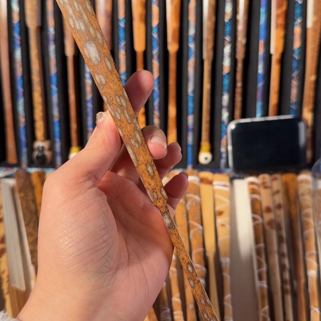 扇子实**转兵哥扇艺斑竹折扇