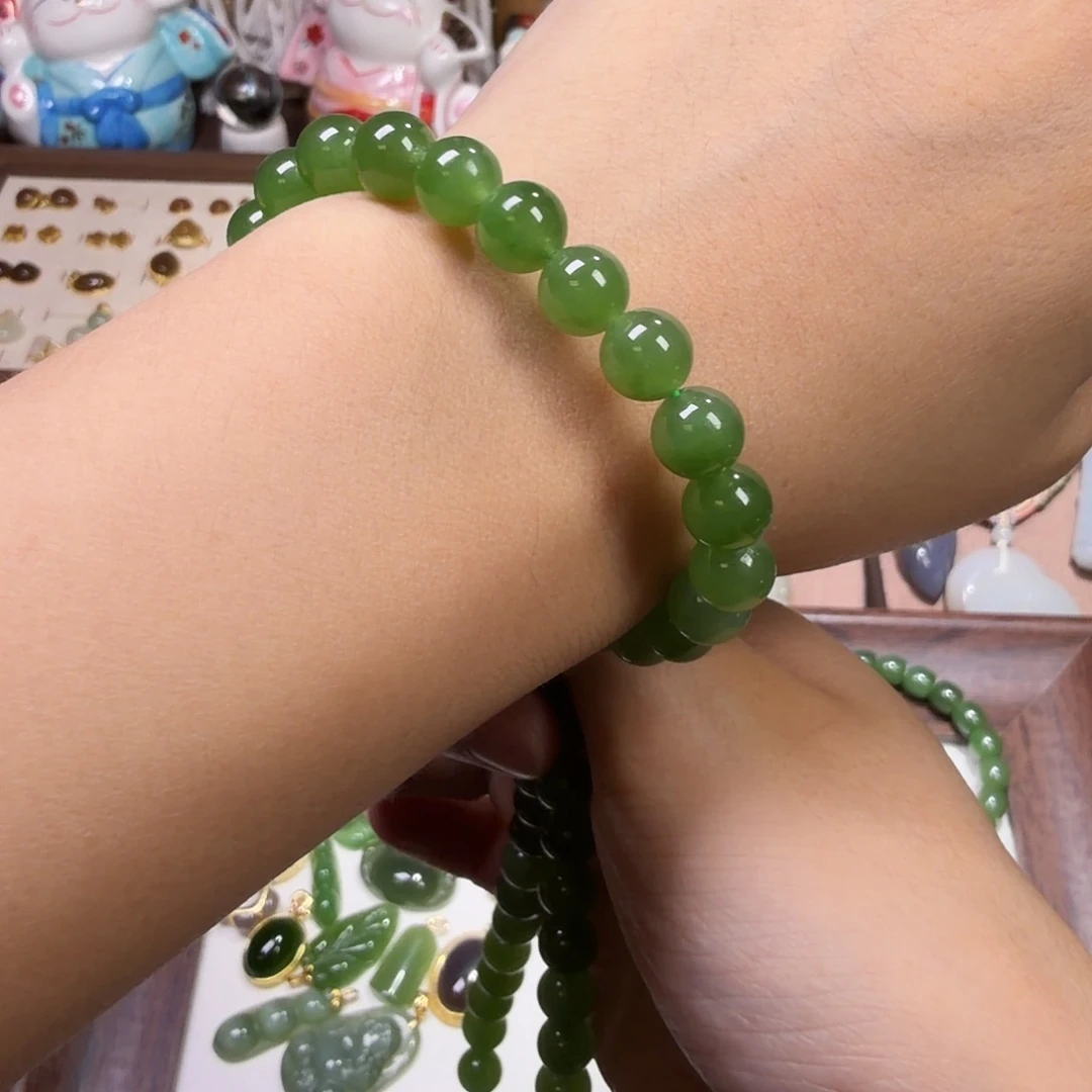 和田玉未镶嵌手链