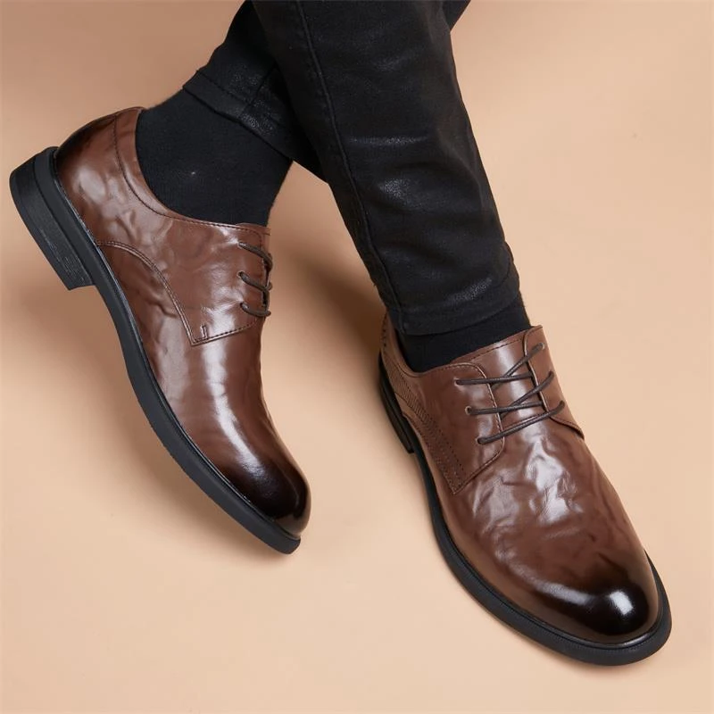 【香港DcSU&Shoes官方正品】商务精英新郎结婚鞋增高舒适正式正装