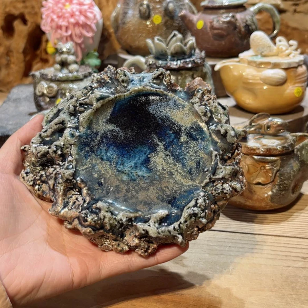 【闪购商品】柴烧茶具手工茶杯壶承277