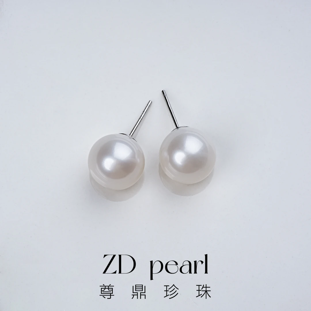 【Nami】尊鼎珍珠-S925银淡水珍珠耳钉11-12mm-Nami