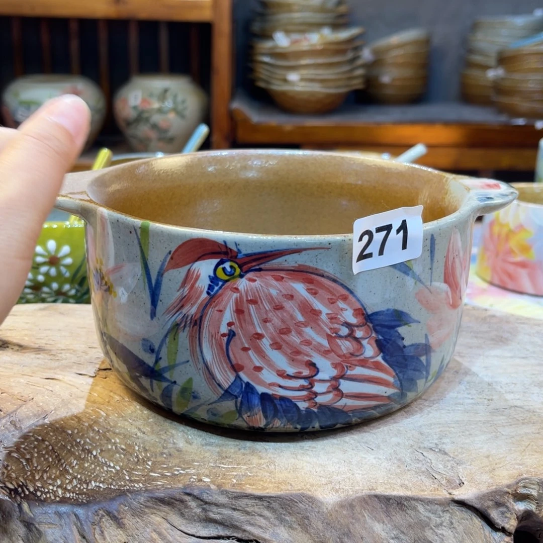 瓷片乔*红景德镇手工制作