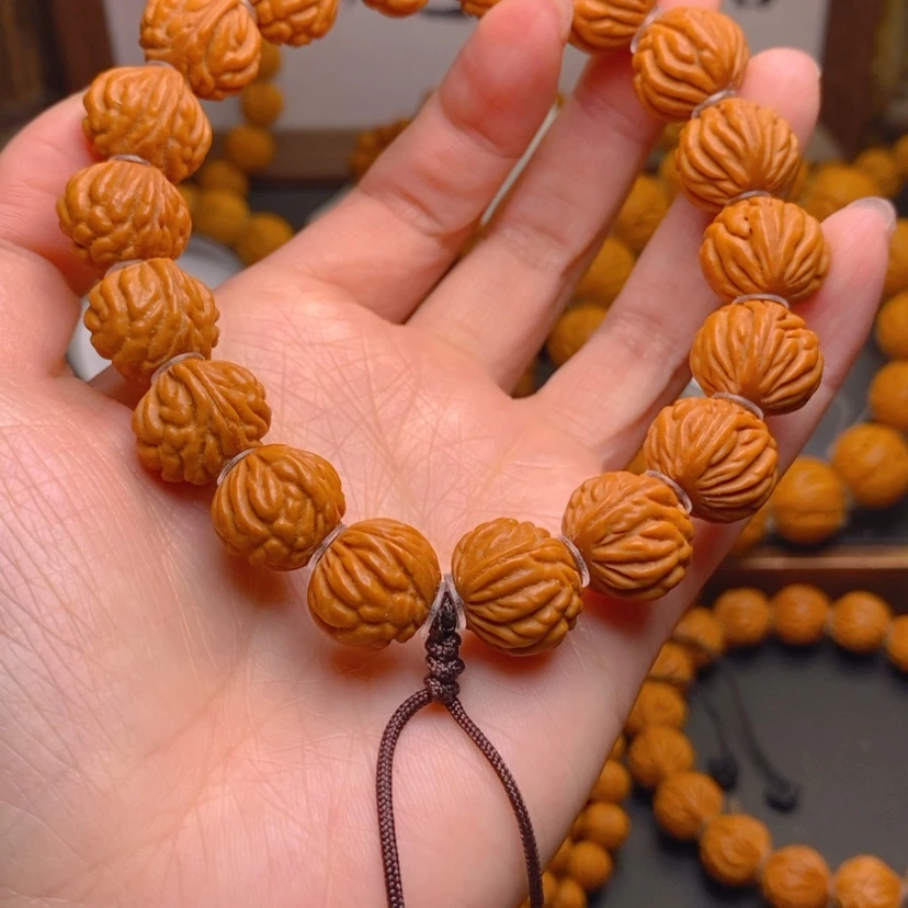【闪购商品】桃核手串龙文桃核
