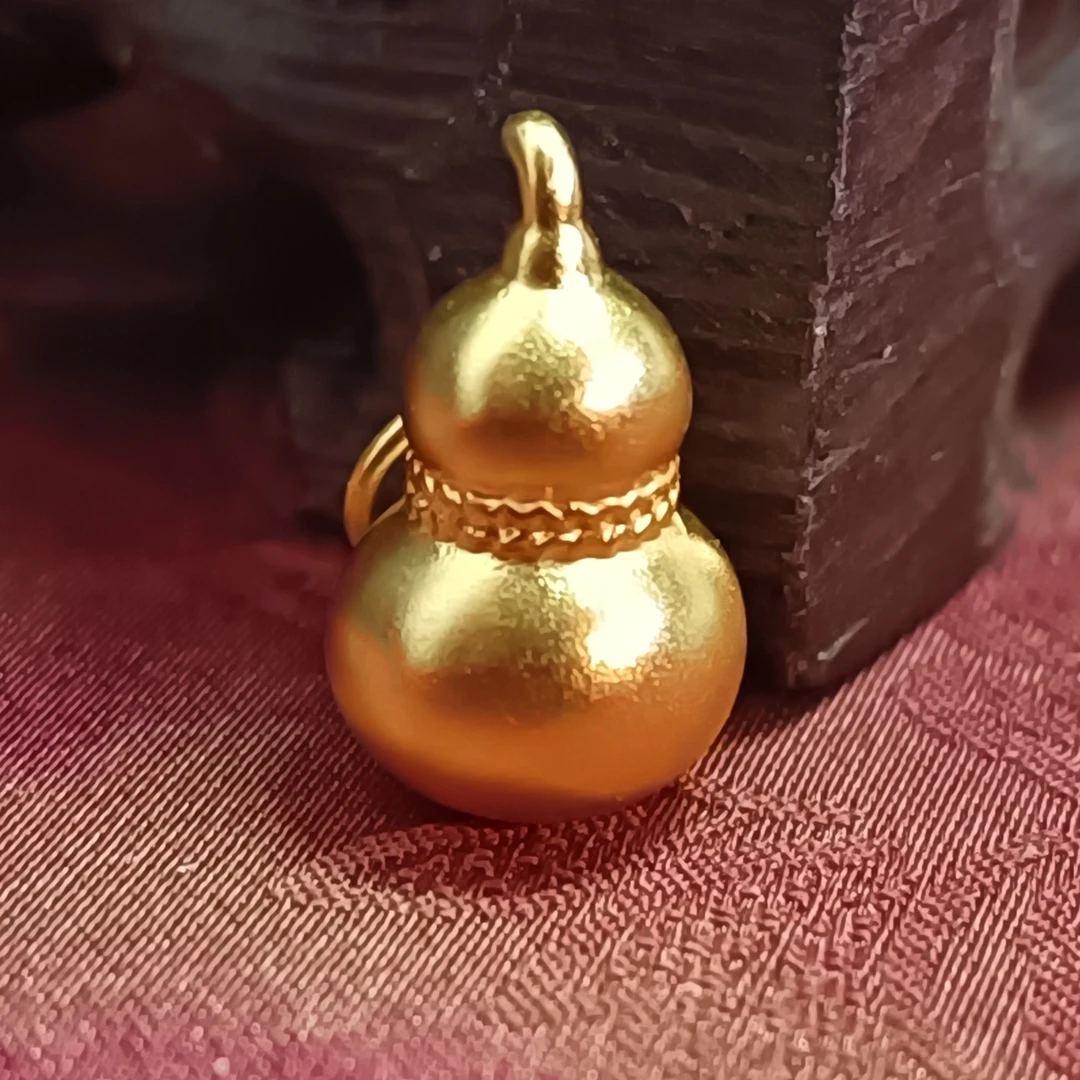 足金【亮面福禄小葫芦】吊坠F
