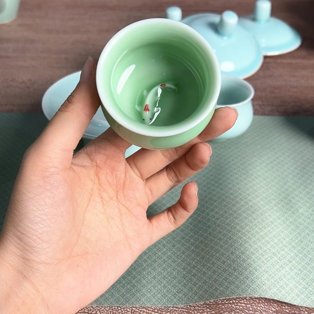 云间青瓷小米茶器龙泉