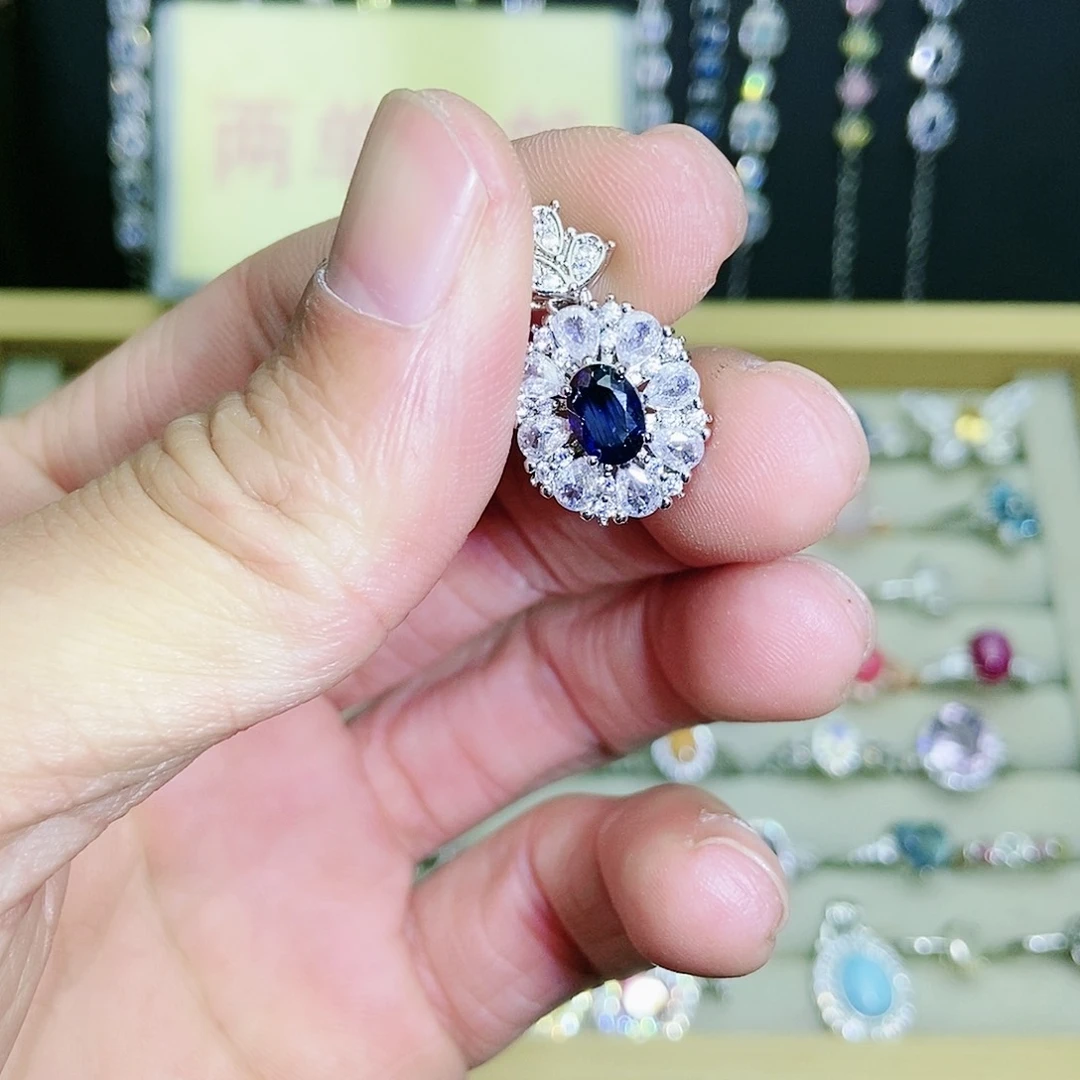 【闪购商品】吊坠(不含链)蓝宝石未镶嵌