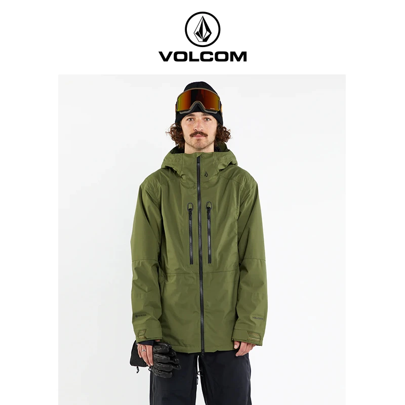 VOLCOM【GORE-TEX 3L】防寒保暖运动连帽滑雪服冬季G0652402