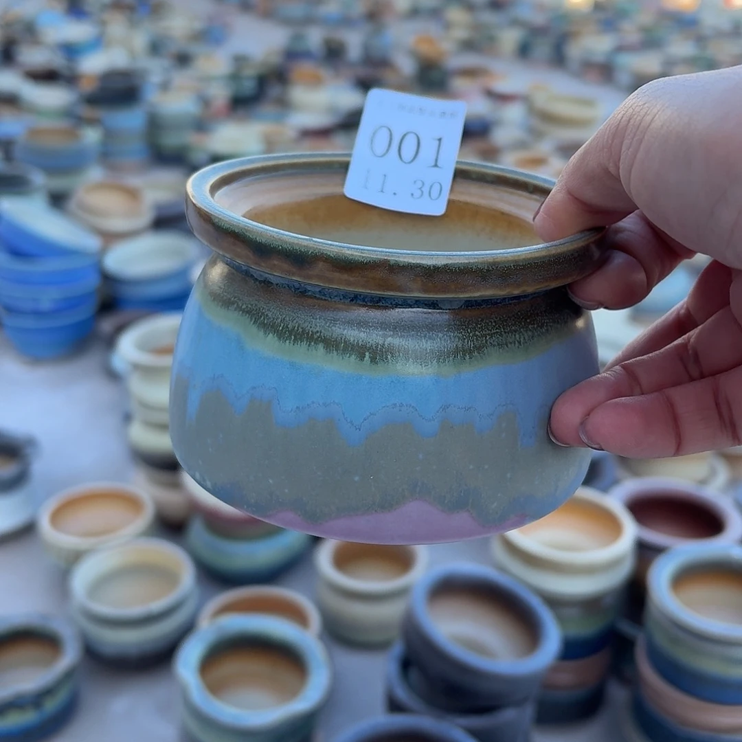 瓷片景德镇陶瓷手工制作口9.5高8