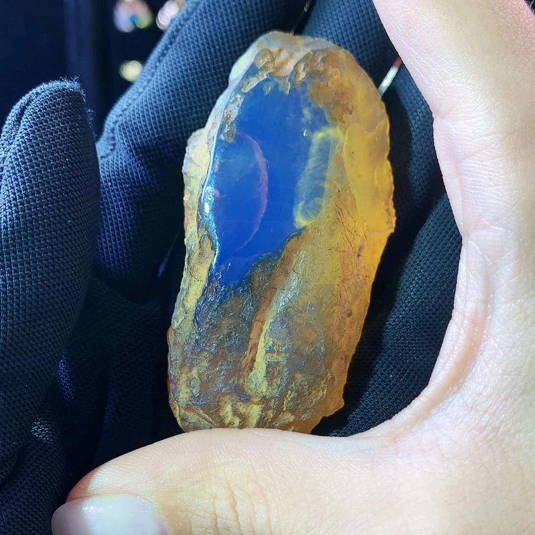 琥珀珠宝奇石未镶嵌好****安