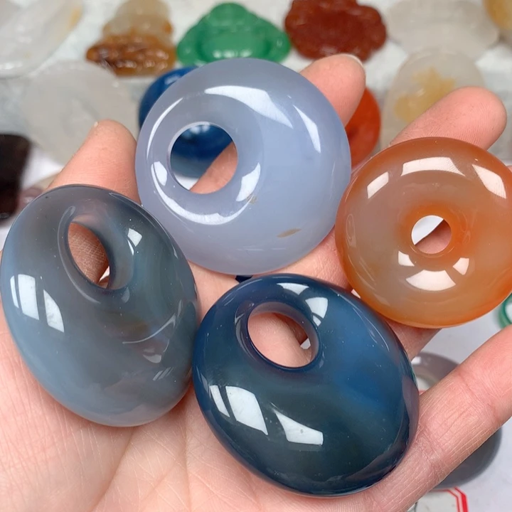 玛瑙/玉髓颈饰未镶嵌N****