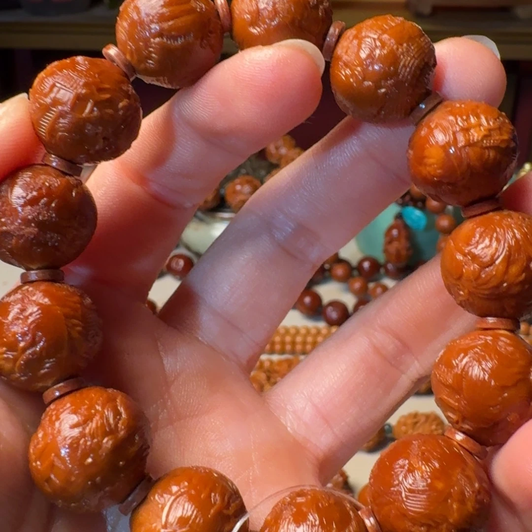 解***哥橄榄核手串/手链手工风景