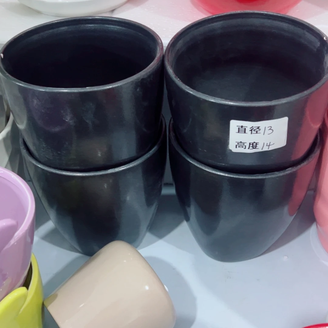 有孔，陶瓷花盆满10米包邮发货