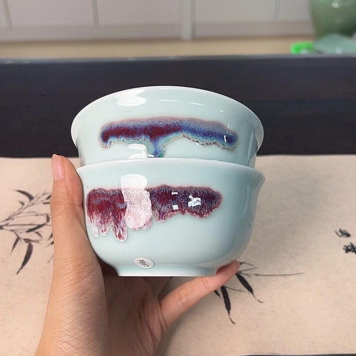 龙泉云间青瓷小米茶器