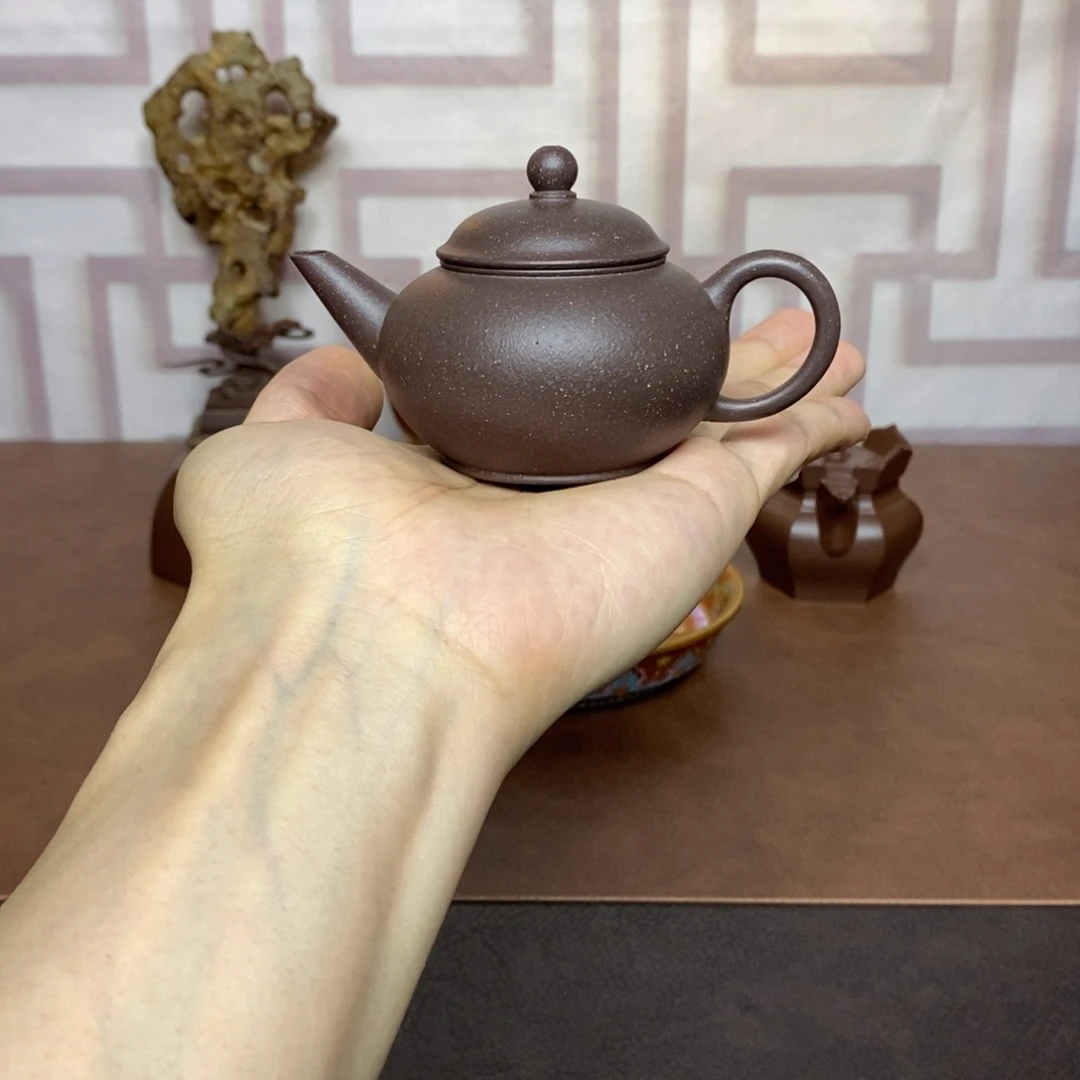 紫砂茶壶紫砂茶具青灰段水平