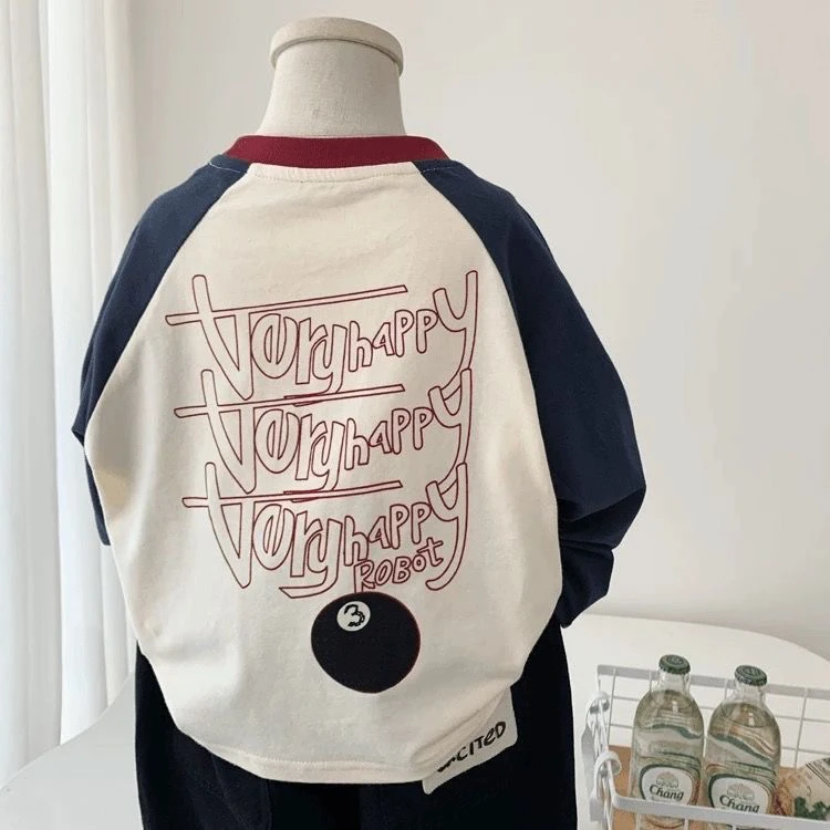 韩版儿童纯棉长袖T恤2025春秋男童新款秋季洋气打底小童休闲上衣