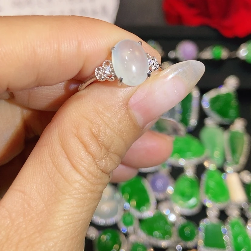 【闪购商品】翡翠戒指未镶嵌天然翡翠